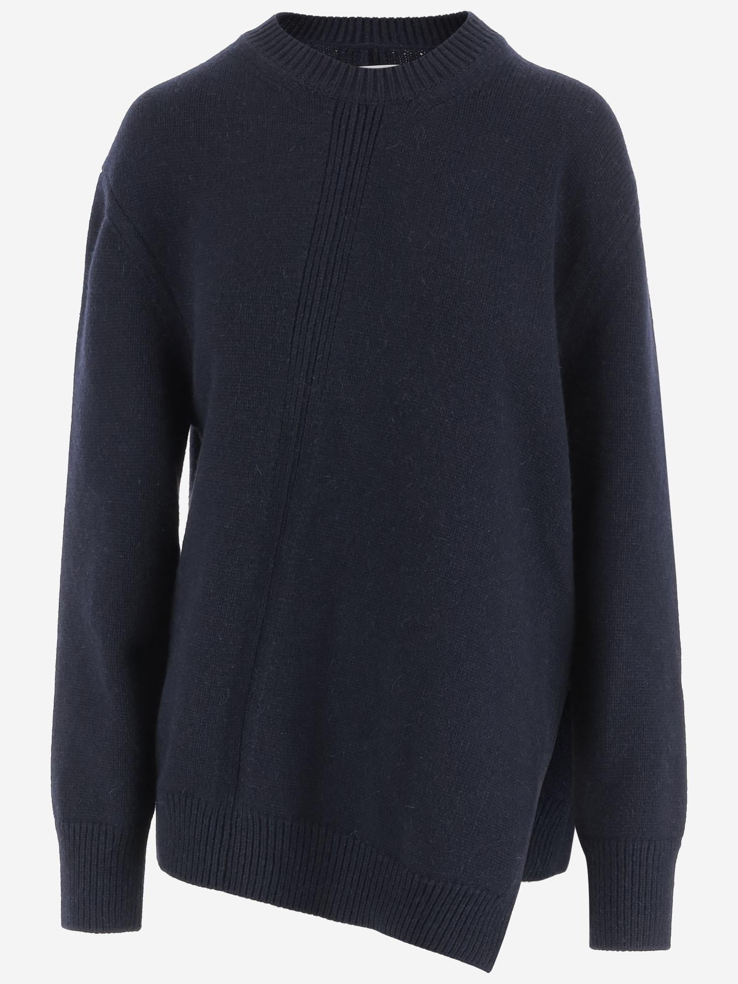 MAGLIONE ASIMMETRICO IN MISTO LANA J02GP0222 J14798402 JIL SANDER 
