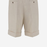 PANTALONI CORTI IN LINO 6V3RDE30AKR A03 VALENTINO 