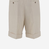 PANTALONI CORTI IN LINO 6V3RDE30AKR A03 VALENTINO 
