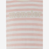 T-shirt in jersey di cotone con logo 8C0002289AWN F05 MONCLER ENFANTS 