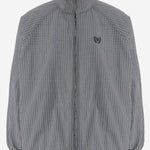 GIACCA IN COTONE E LINO CON MOTIVO A QUADRI 841686 TSM119095 BALENCIAGA 