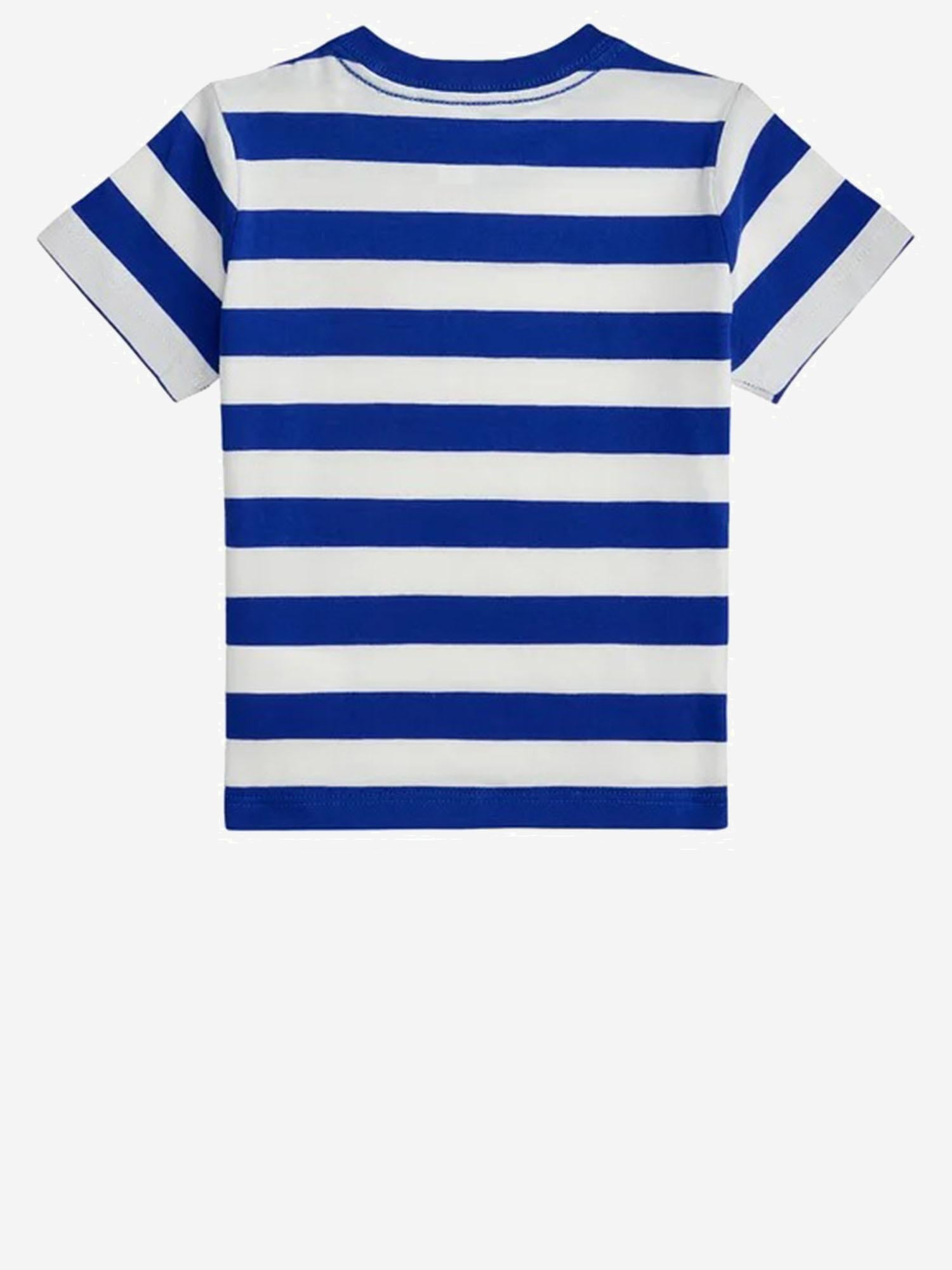 T-SHIRT IN COTONE CON LOGO 320A95723001 NEW SAPHIRE/WHITE POLO RALPH LAUREN KIDS 