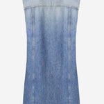 ABITO IN DENIM DI COTONE CON LOGO 1022695 1A167511D800 VERSACE 