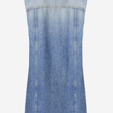 ABITO IN DENIM DI COTONE CON LOGO 1022695 1A167511D800 VERSACE 