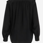 Camicia plissettata in crêpe di seta CH26SHT20005 001 CHLOE 