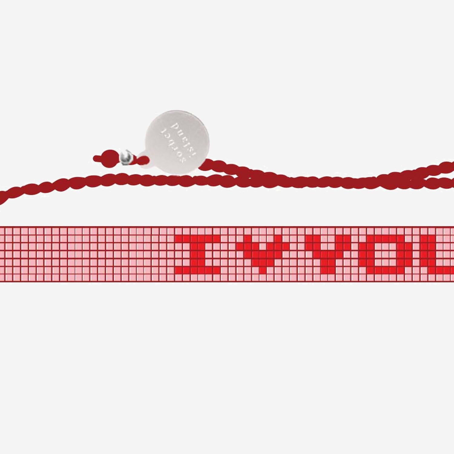 BRACCIALE DI PERLINE IN VETRO ILOVEYOU  SORBET ISLAND 