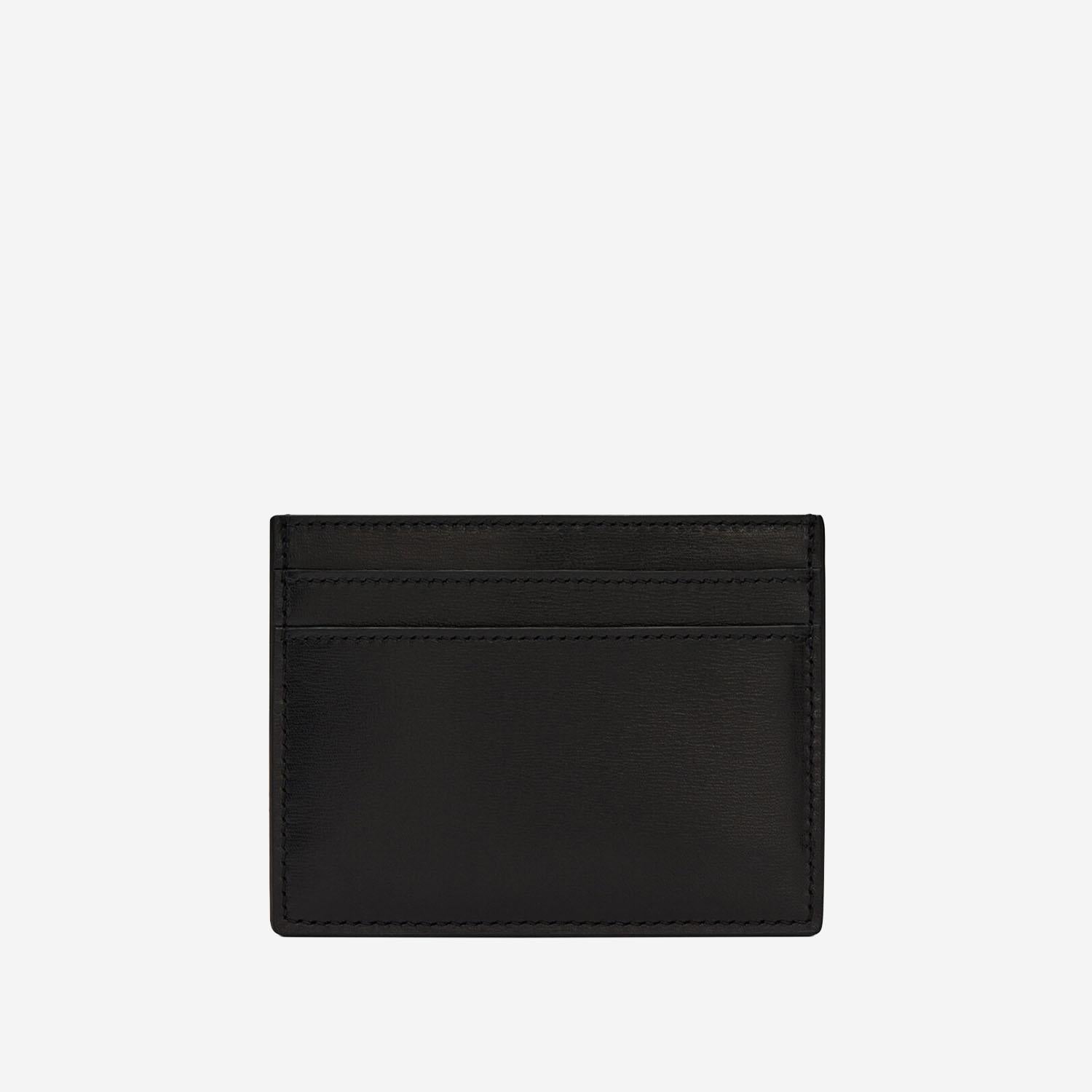 PORTA CARTE IN PELLE CON LOGO 375946 0U90N1000 SAINT LAURENT 