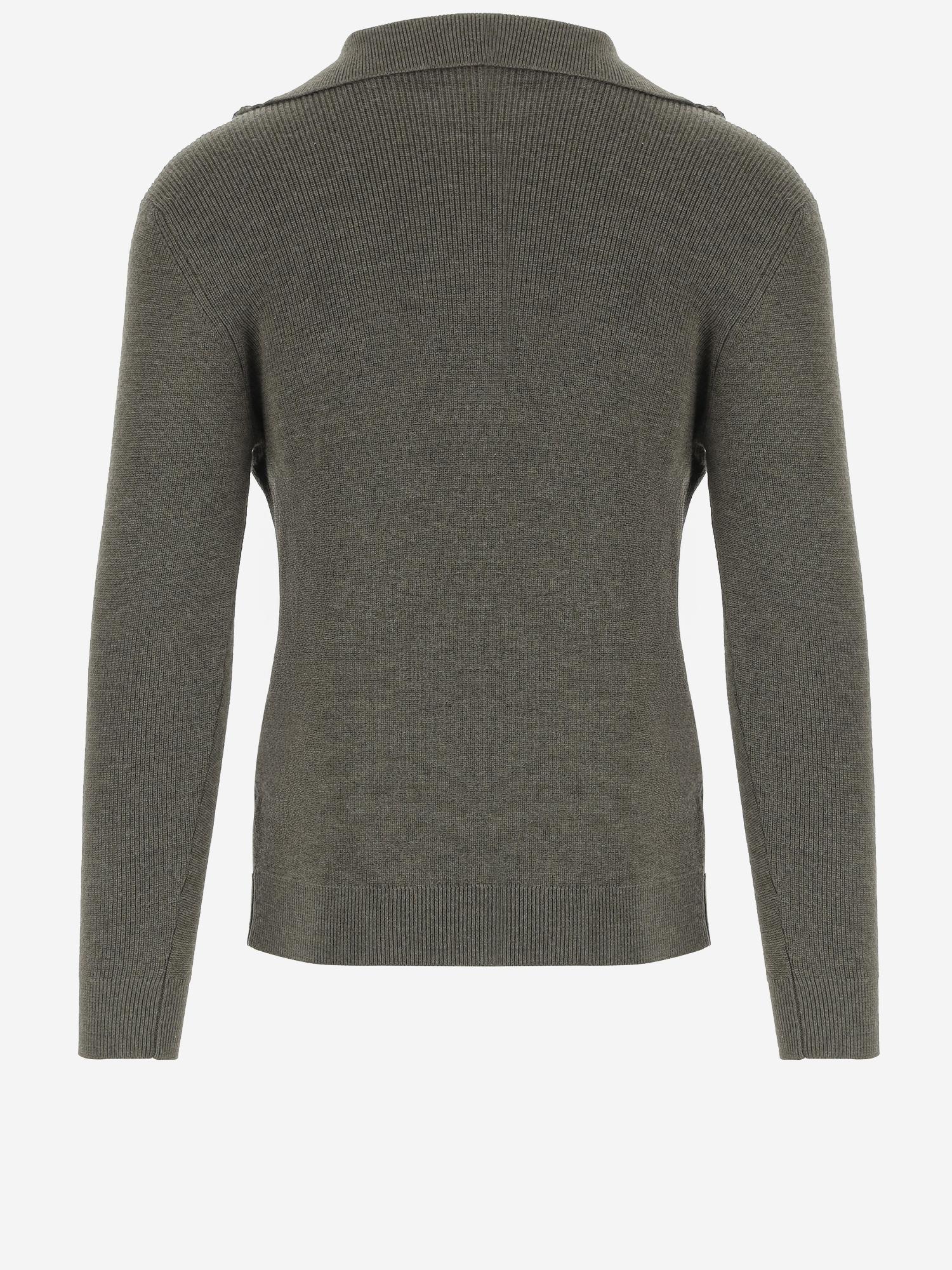 MAGLIONE LINTON IN LANA LINTON PWI2501VERDE TAGLIATORE 