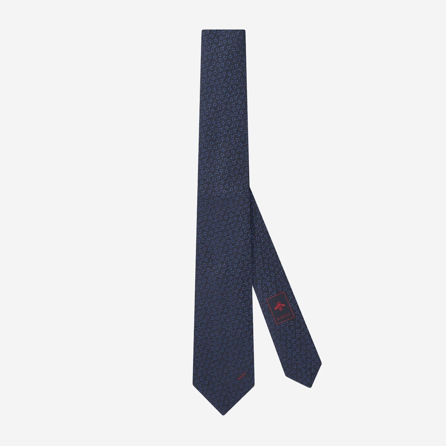 CRAVATTA IN SETA JACQUARD 848551 4E0094100 GUCCI 