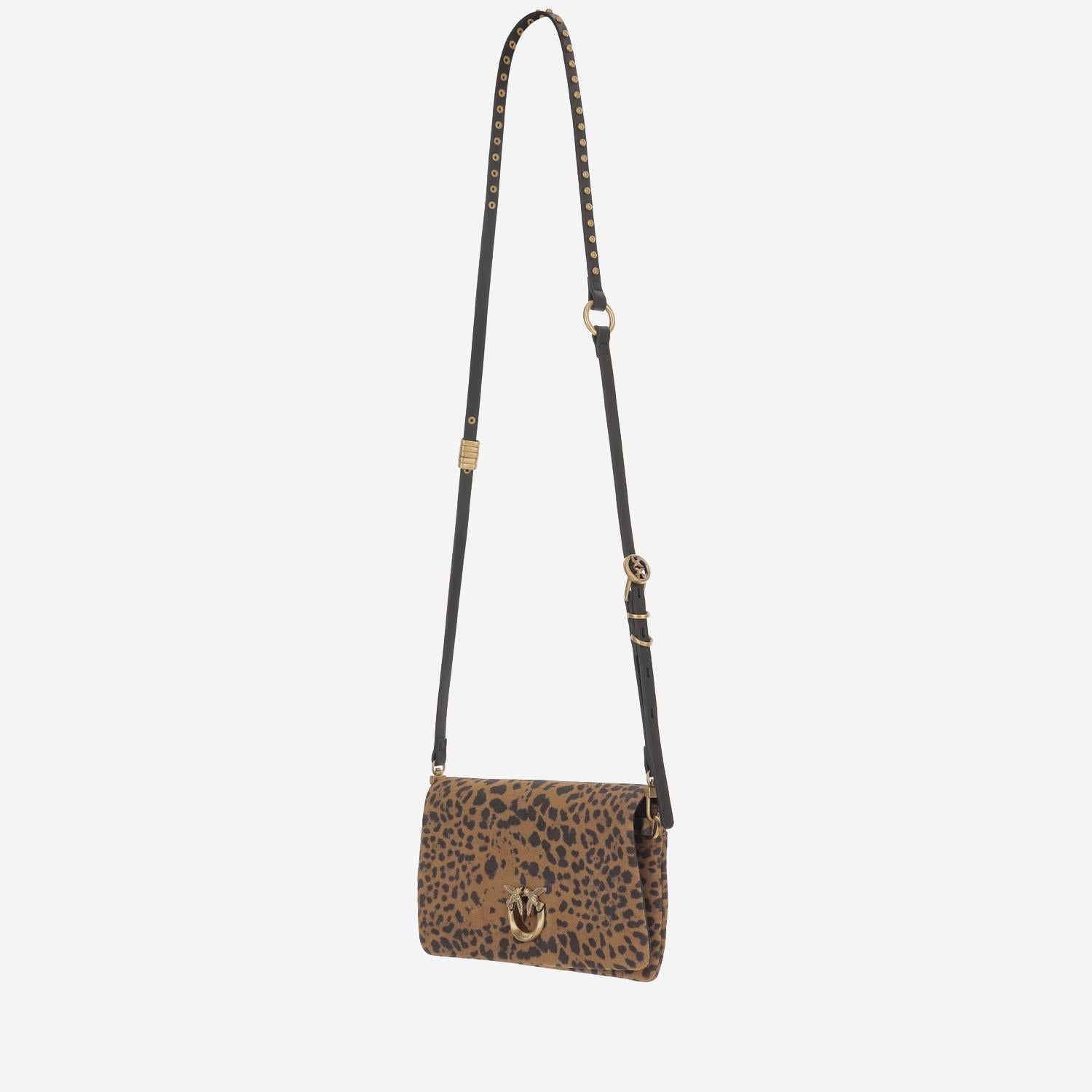 BORSA IN SUEDE CON MOTIVO ANIMALIER 106023 A32AM35Q PINKO 