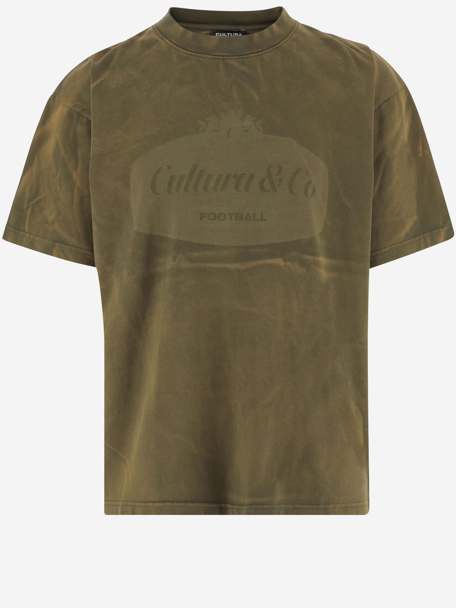 T-SHIRT IN COTONE CON LOGO B011  CULTURA 