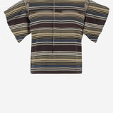 T-SHIRT IN COTONE A RIGHE CON DETTAGLIO IN PIZZO 08379 615 SACAI 