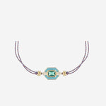 BRACCIALE TURQUOISE ART DECO BR369 ORO MYA BAY 