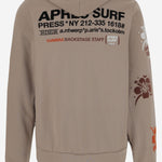 FELPA IN MISTO COTONE CON LOGO AMOS COFFEE APRES SURF 