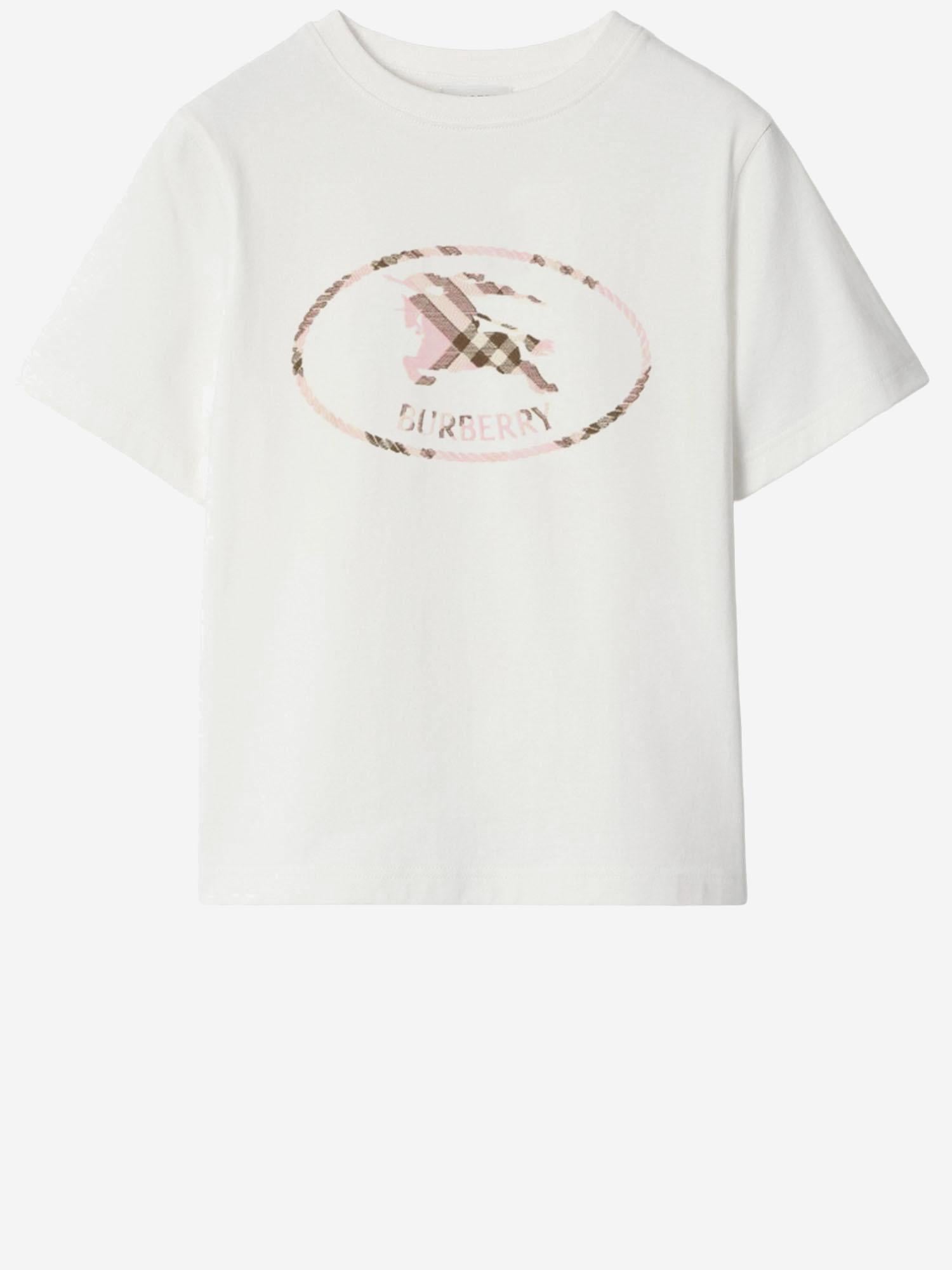 T-SHIRT IN COTONE 8126359 CHALKPINKCHK BURBERRY 
