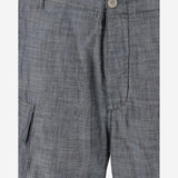 PANTALONCINI CARGO IN CHAMBRAY 18CMBE149A110065W D17 CP COMPANY 