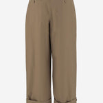 PANTALONI DIANA IN COTONE<BR/> WTR47 FAC780082 DARKPARK 
