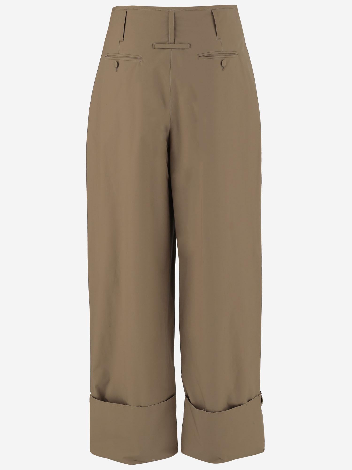 PANTALONI DIANA IN COTONE<BR/> WTR47 FAC780082 DARKPARK 