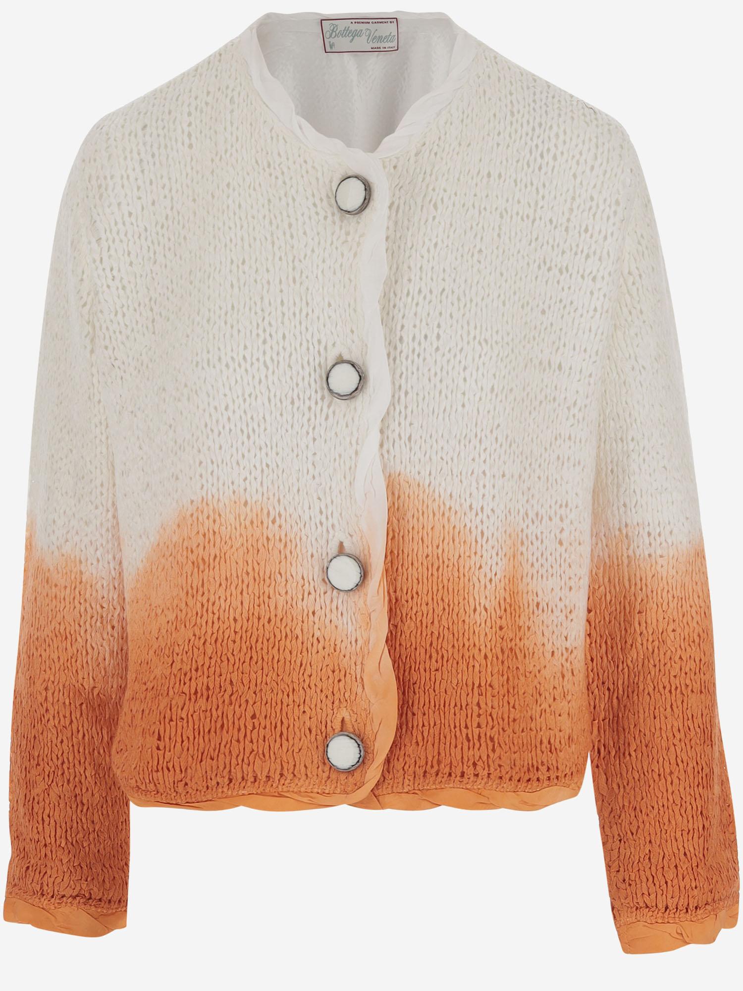 CARDIGAN IN LANA E SETA 834449 V5L109084 BOTTEGA VENETA 