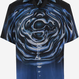 CAMICIA IN SETA CON STAMPA GRAFICA MSP26SH003 08 CASABLANCA 