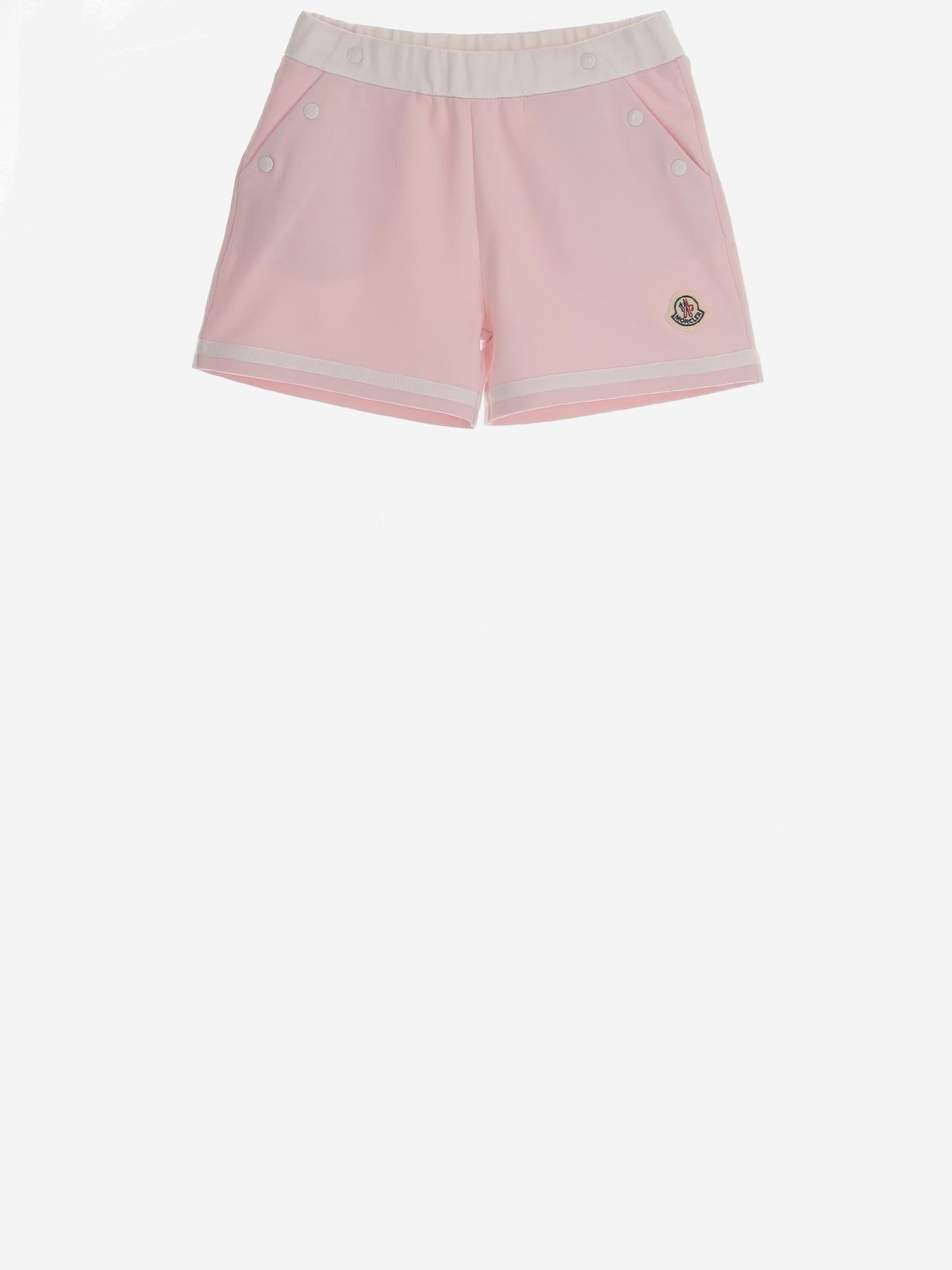 PANTALONI CORTI IN COTONE STRETCH 8H0000689B9Y 505 MONCLER ENFANTS 