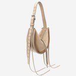 Borsa amaca con frange in pelle martellata AMACASOUFFLE 096SL RADICA STUDIO 