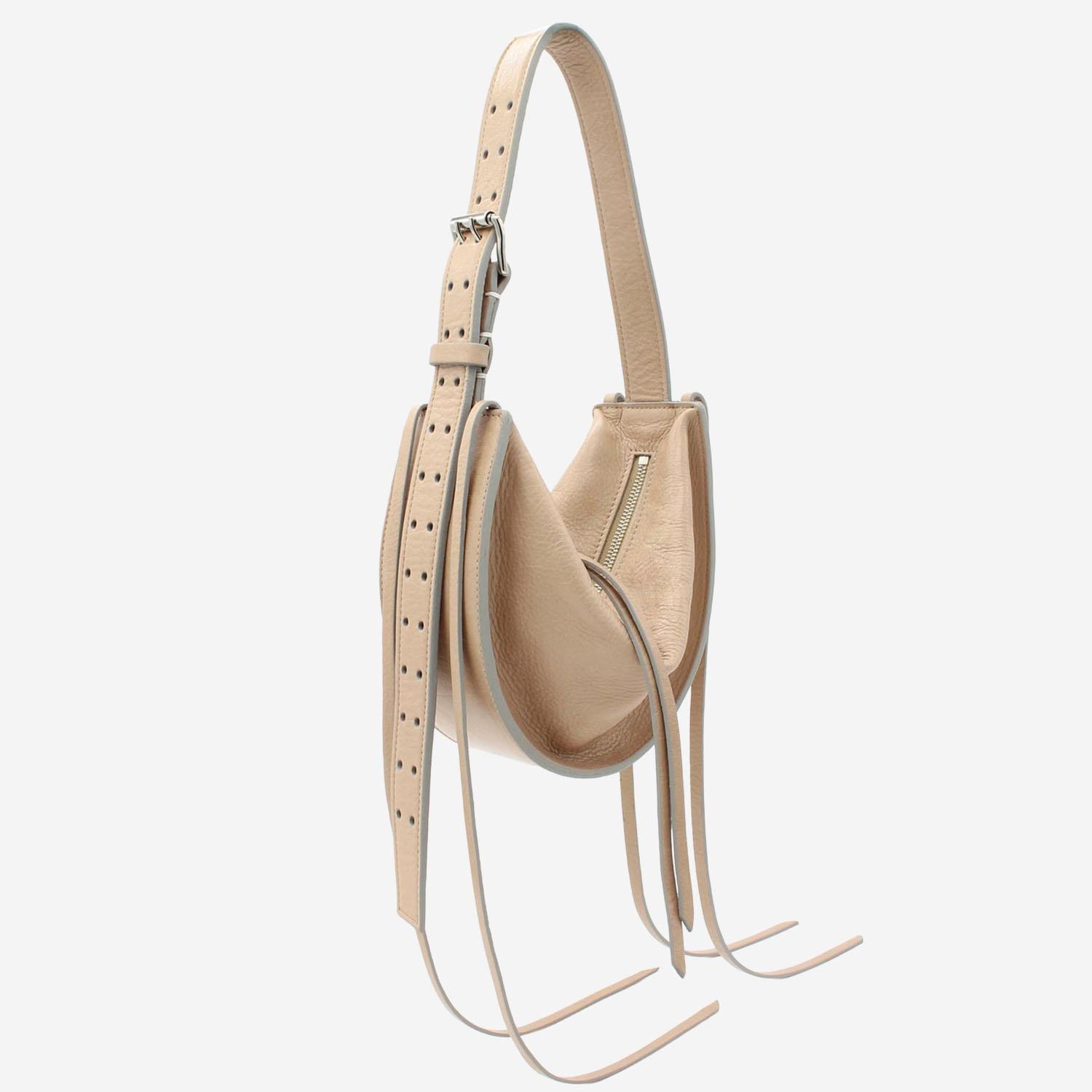 Borsa amaca con frange in pelle martellata AMACASOUFFLE 096SL RADICA STUDIO 