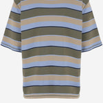 T-SHIRT IN COTONE STRETCH A RIGHE UTS369JE0209 A073 AMI 