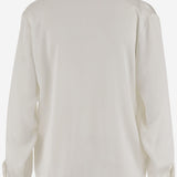 CAMICIA IN SETA STRETCH CON VOLANT DIANA T2511 HER SHIRT 