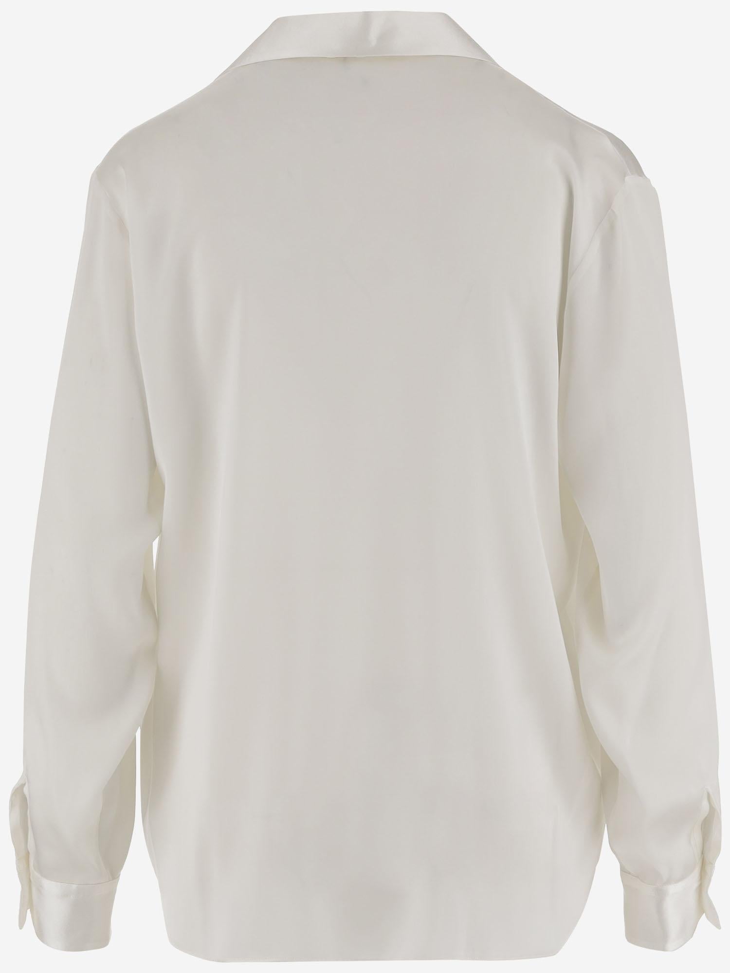 CAMICIA IN SETA STRETCH CON VOLANT DIANA T2511 HER SHIRT 