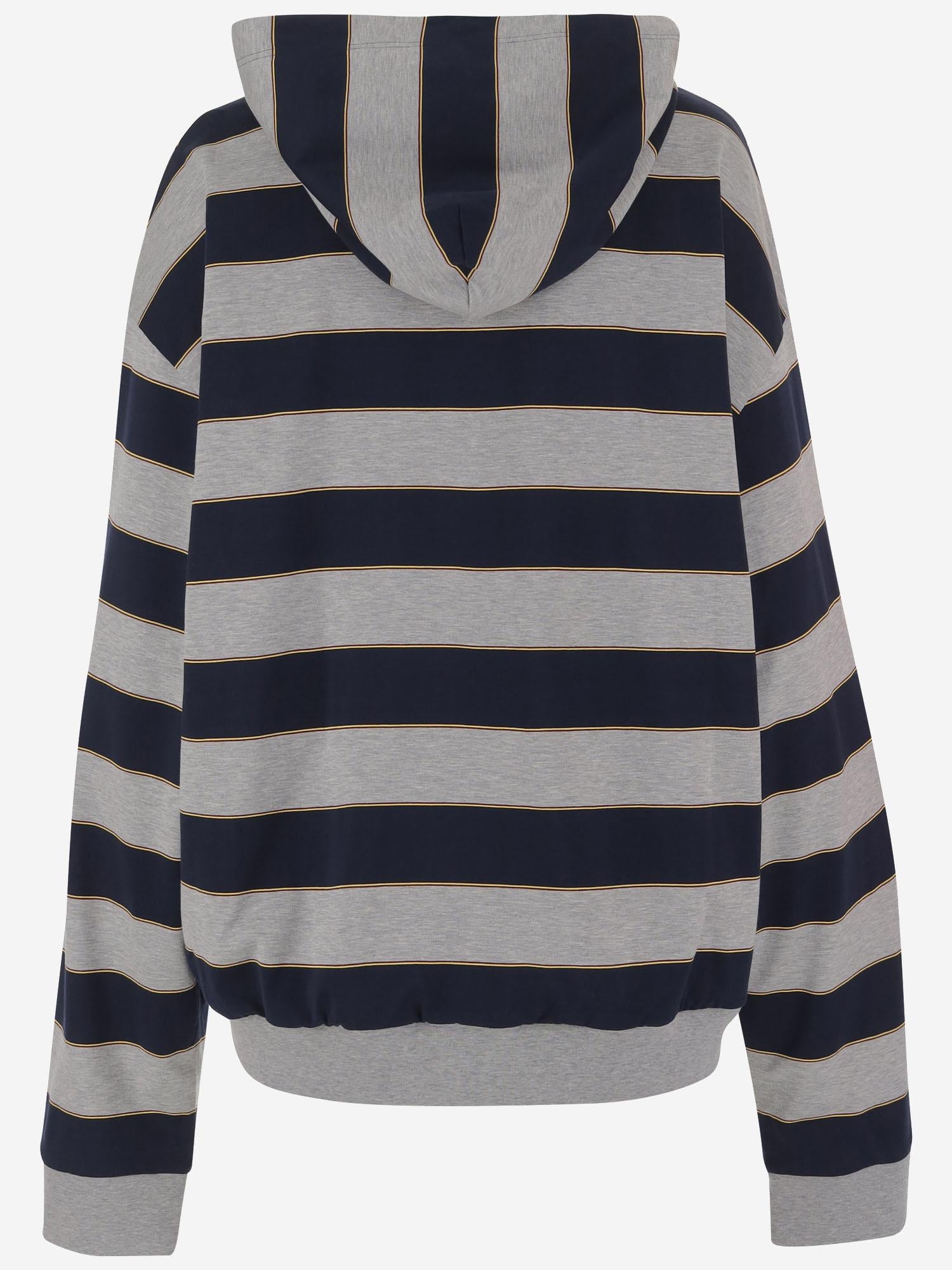 FELPA IN COTONE CON LOGO MJLA38 19DDF005R MIU MIU 