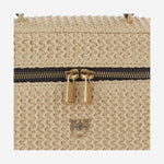 BORSA VANITY SOFT MINI IN RAFIA 106382 A391C24Q PINKO 