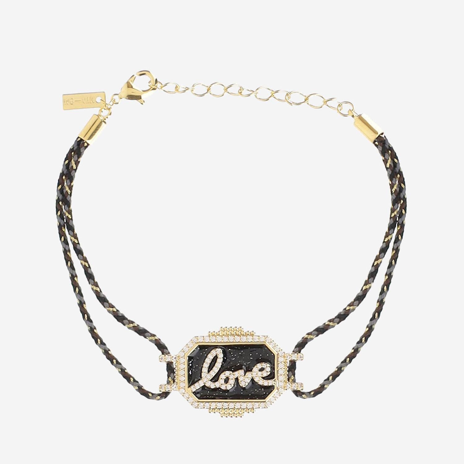 BRACCIALE BLACK LOVE BOHEME BR378 ORO MYA BAY 