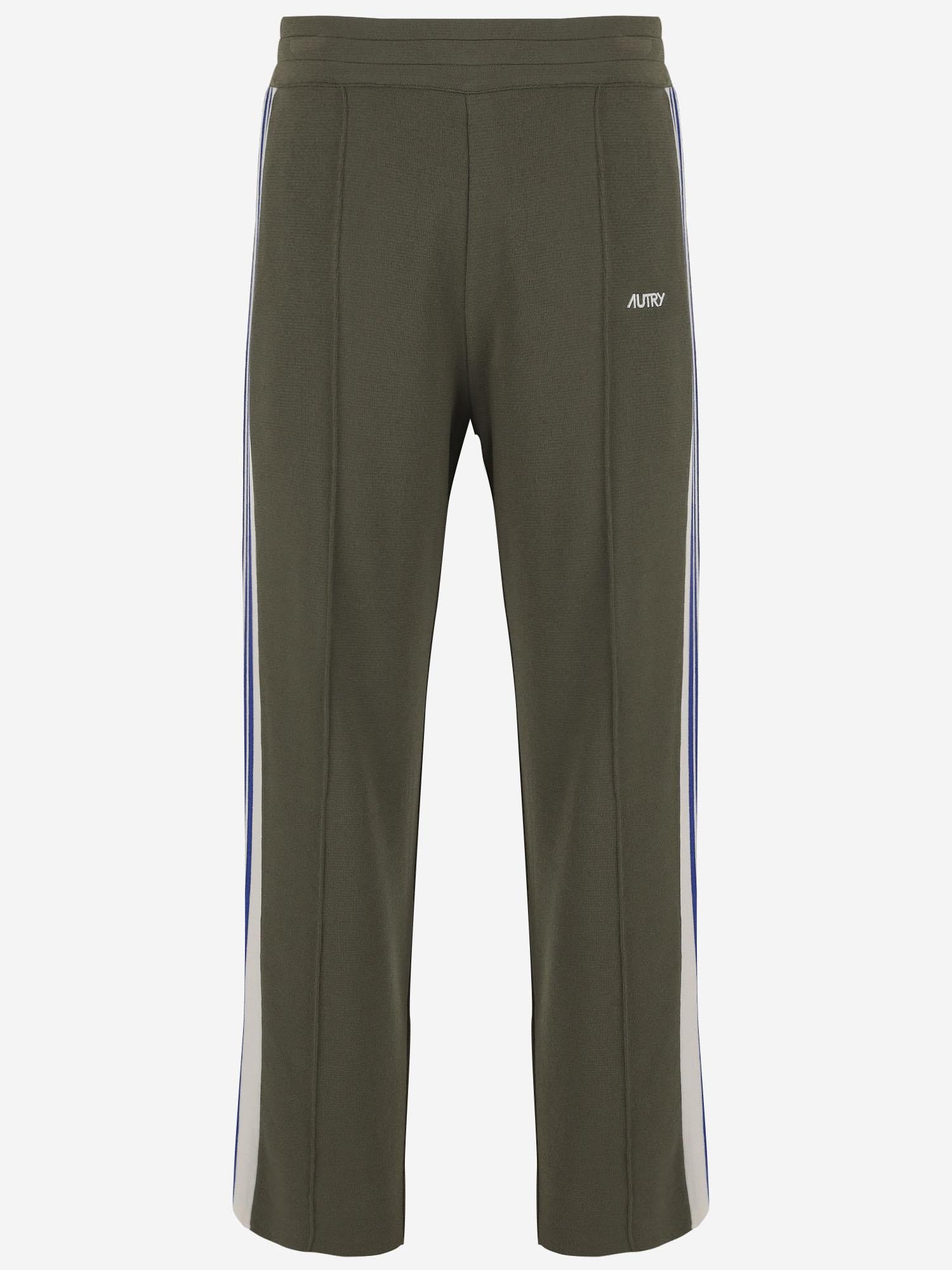 PANTALONI IN MISTO VISCOSA CON LOGO PAPMB6KD KNITALGAE AUTRY 