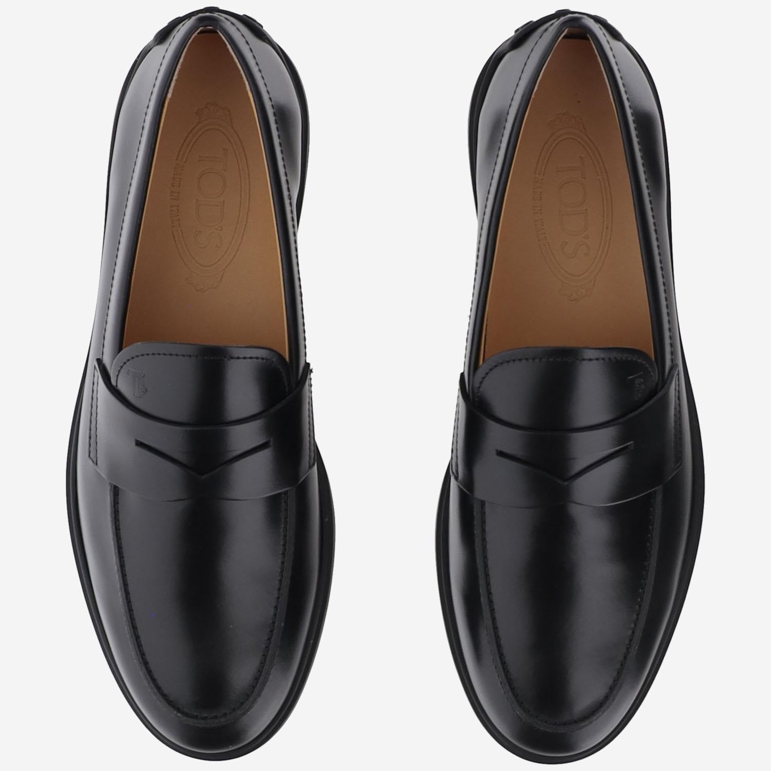 MOCASSINI IN PELLE LISCIA XXM78L0JM60MG2 B999 TODS 