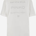 T-SHIRT IN COTONE CON LOGO 105526 A2S1Z05 PINKO 