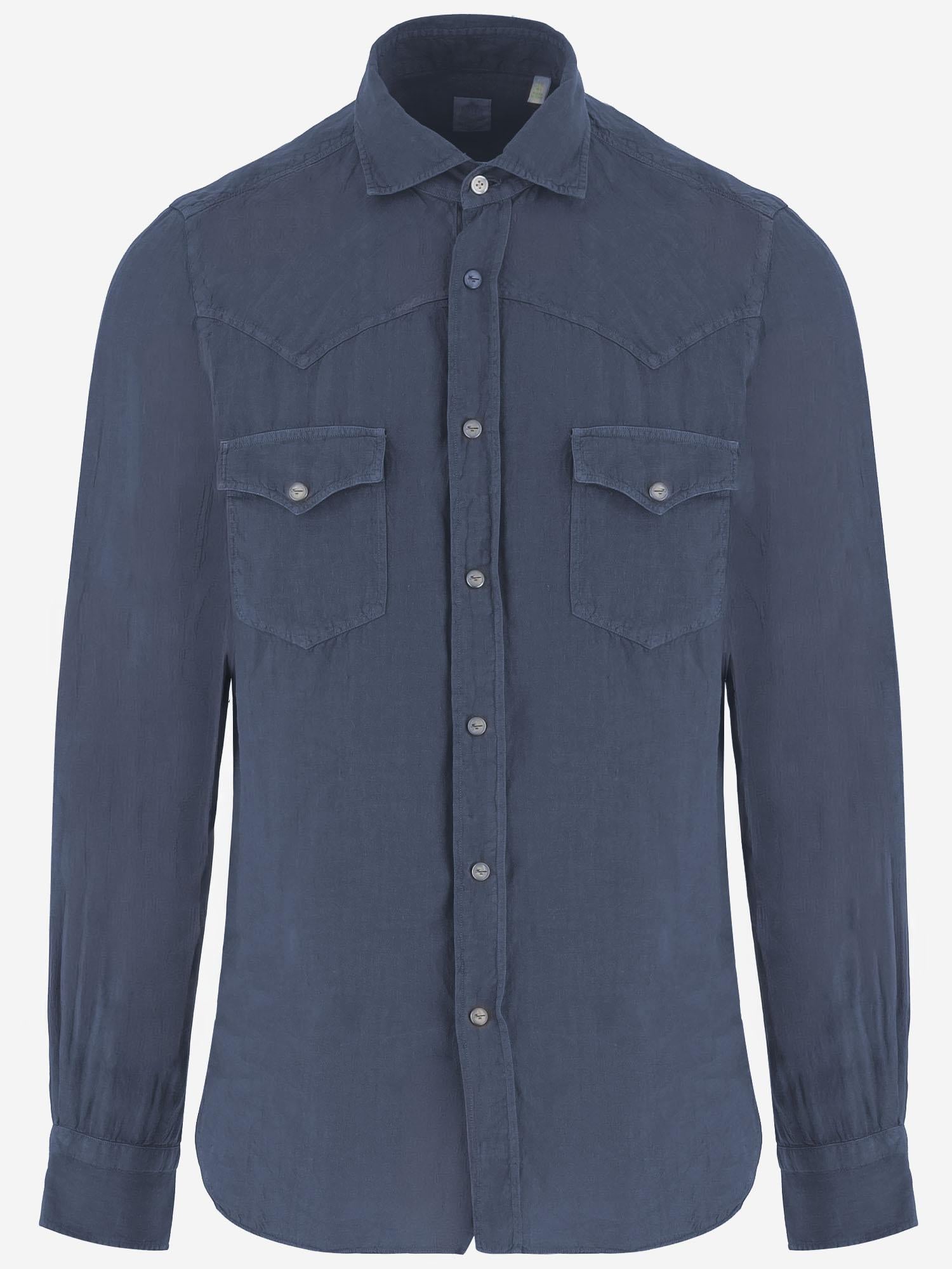 CAMICIA IN LINO P6001G 210 FINAMORE 