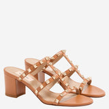 SANDALI SLIDER ROCKSTUD IN VITELLO 8W2S0C47 VODKEL VALENTINO GARAVANI 