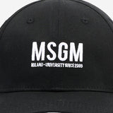 CAPPELLO DA BASEBALL IN COTONE CON LOGO S6MSJUBC019 110 MSGM KIDS 