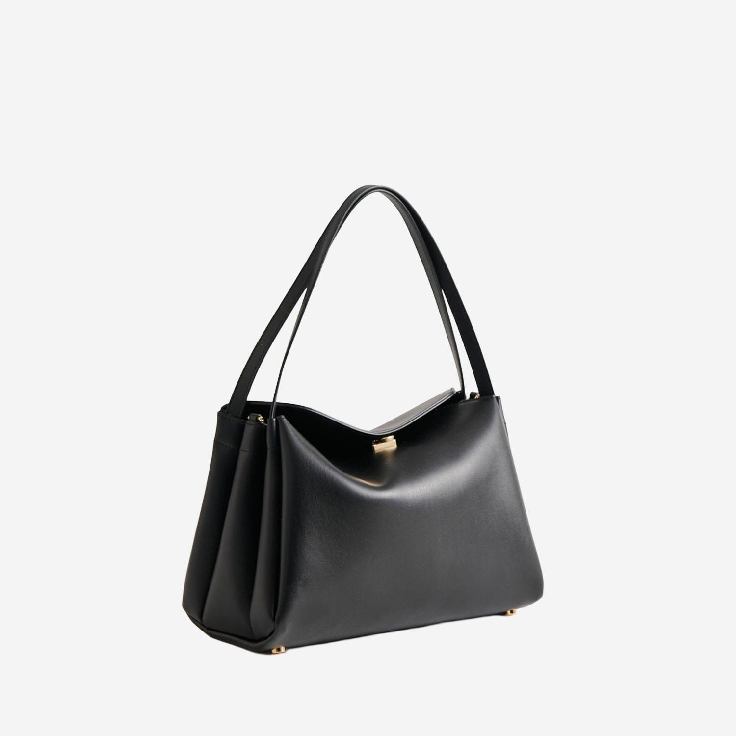 BORSA A SPALLA EUDORA IN TESSUTO VEGANO 261WTMCT0OOVF0303A JETBLACK THEMOIRè 