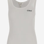 CANOTTA IN COTONE CON LOGO CH25SJH12180 101 CHLOE 