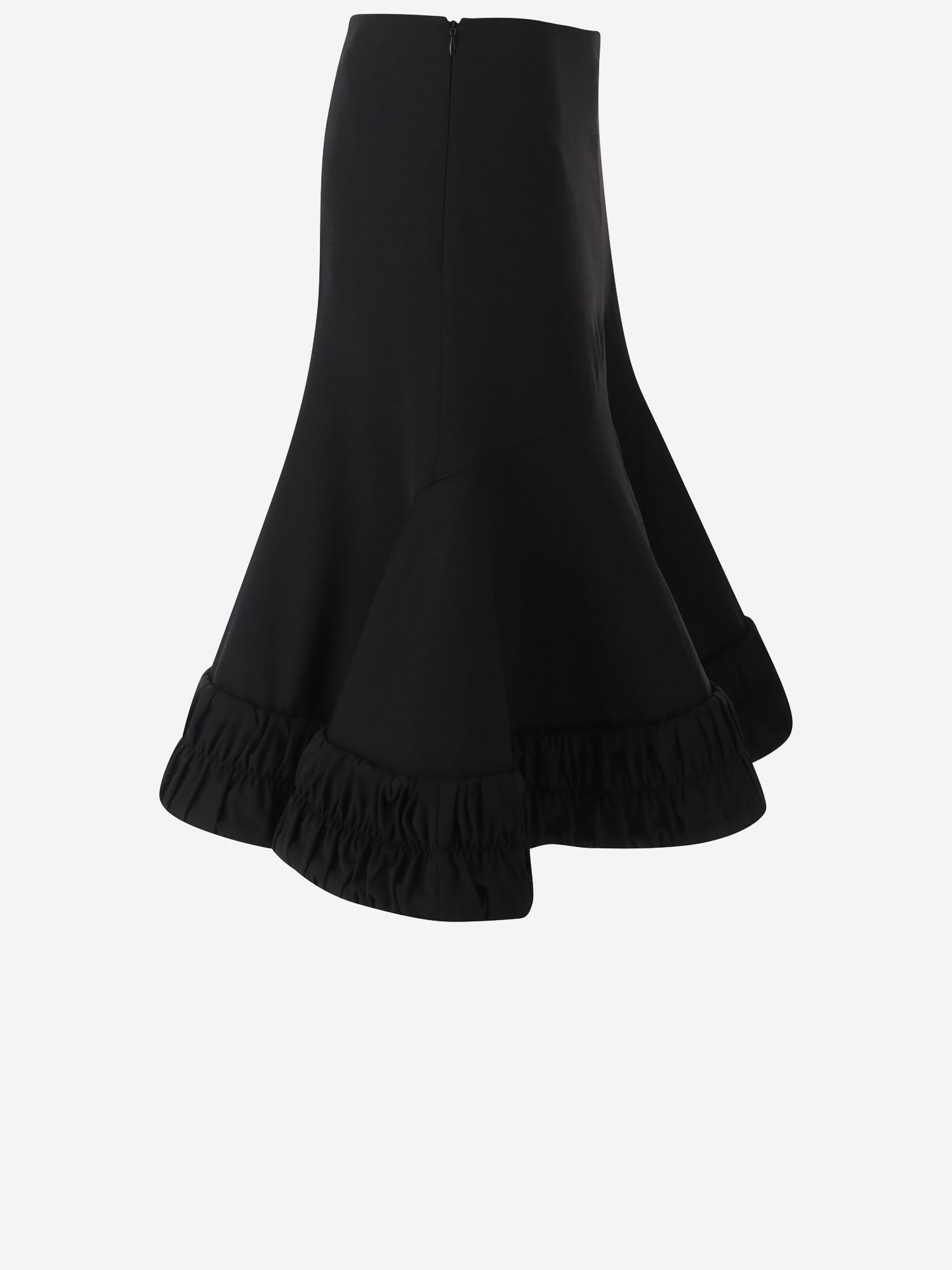 GONNA IN LANA CON ORLO ARRICCIATO 010822 3122900 DRIES VAN NOTEN 