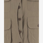 GIUBBOTTO IN COTONE MISTO CON COLLETTO A CONTRASTO 1242E550I5 01075 ASPESI 