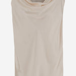 TOP DRAPPEGGIATO IN SETA E VISCOSA S25405 0102 SASUPHI 