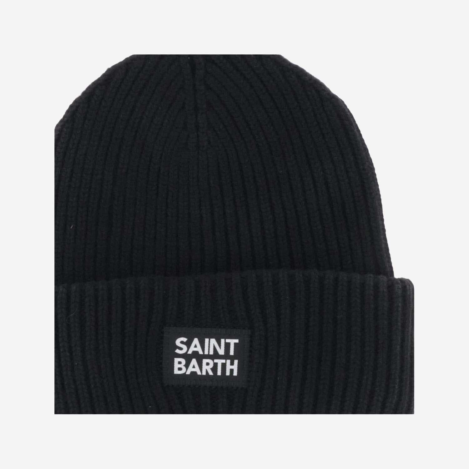 BEANIE IN MISTO LANA CON LOGO BRR0002 00807E MC2 SAINT BARTH 