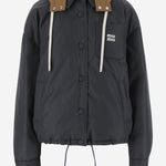 GIUBBOTTO CON CAPPUCCIO A CONTRASTO ML1316 1720F0B1V MIU MIU 