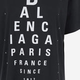 T-SHIRT OPTICAL IN COTONE 811688TRVU6 9034 BALENCIAGA 
