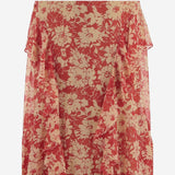 ABITO LUNGO IN NYLON CON STAMPA FLOREALE P08748 001REDTAN LAUREN RALPH LAUREN 