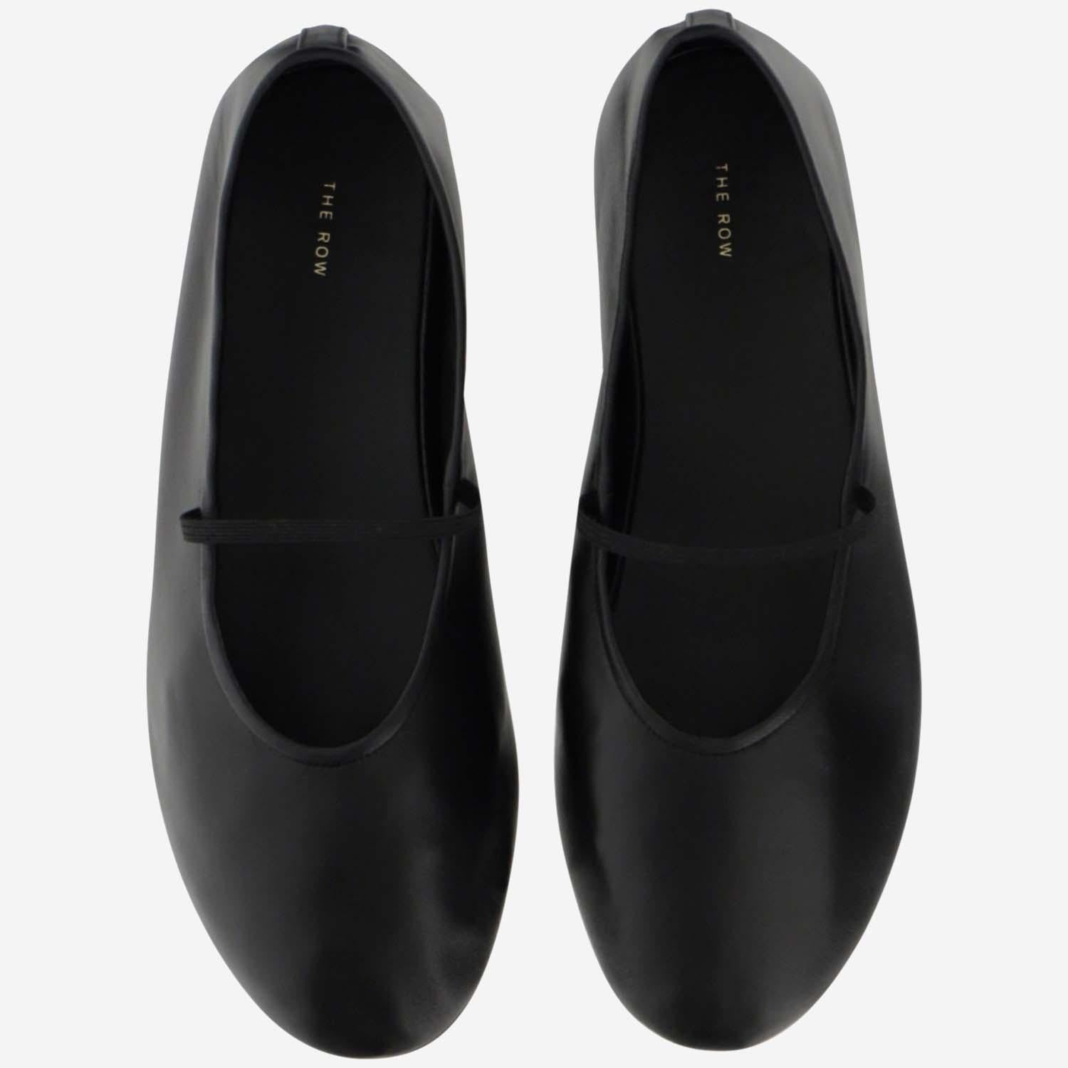 BALLERINE BALLET IN PELLE F1229N60 BLK THE ROW 