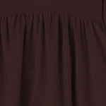 ABITO NATHALIE IN VELLUTO DI COTONE 25W148 MELANZANA 1+ IN THE FAMILY KIDS 